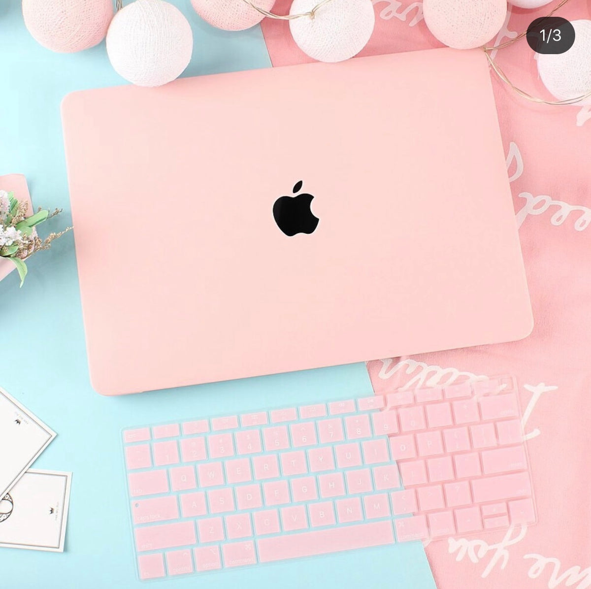 Baby pink macbook air cheap case