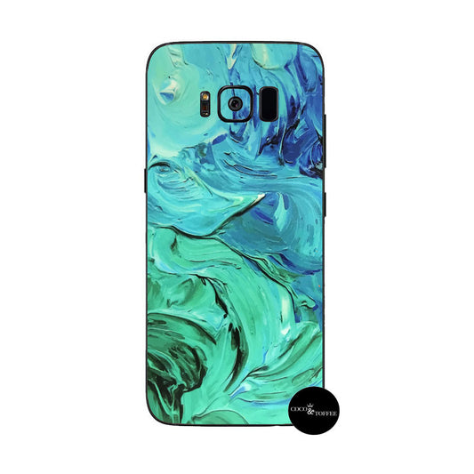 Aqua Swirl Samsung Skin - Coco and Toffee