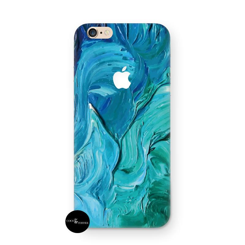 Aqua Swirl iPhone Skin - Coco and Toffee