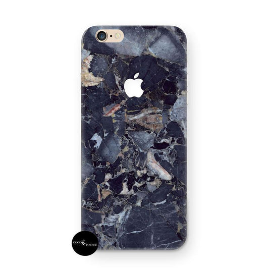 Dark Blue Marble iPhone Skin - Coco and Toffee