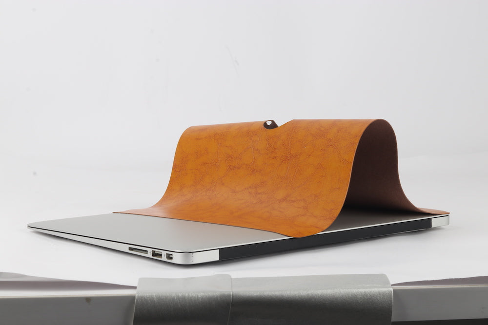 Leather - Black MacBook Skin