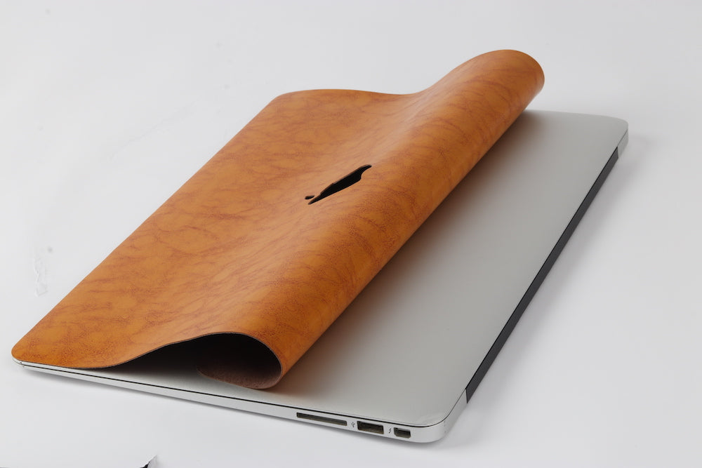 Leather - Black MacBook Skin