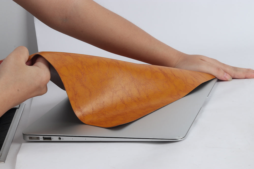 Leather - Black MacBook Skin