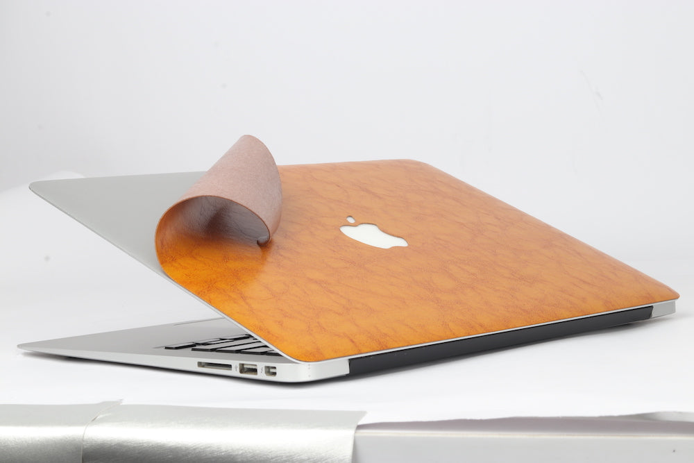 Leather - Black MacBook Skin