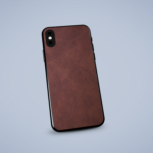 Cinnamon Leather iPhone Skin