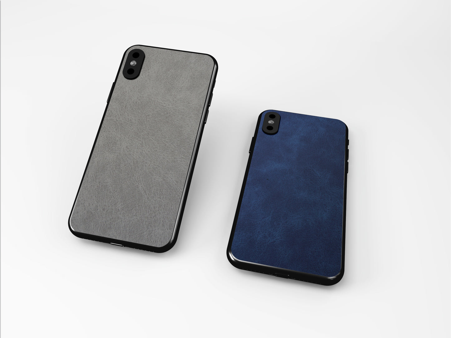 Deepblue Leather iPhone Skin