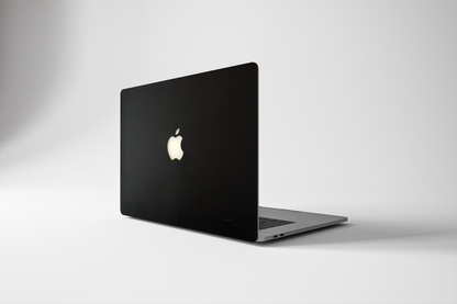 Leather - Black MacBook Skin