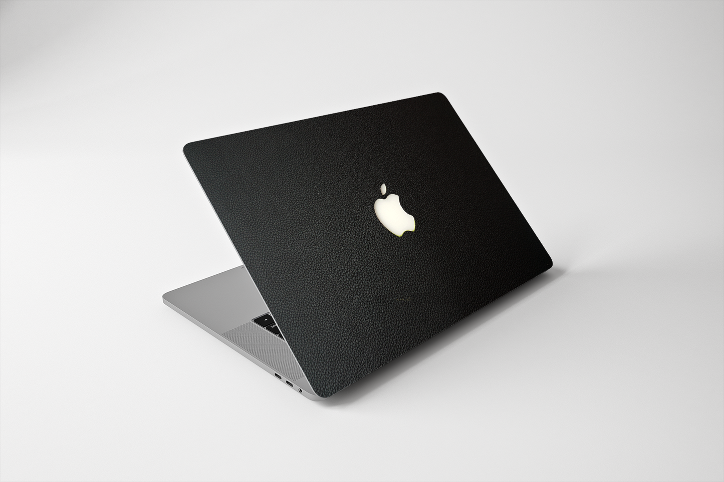 Leather - Black MacBook Skin