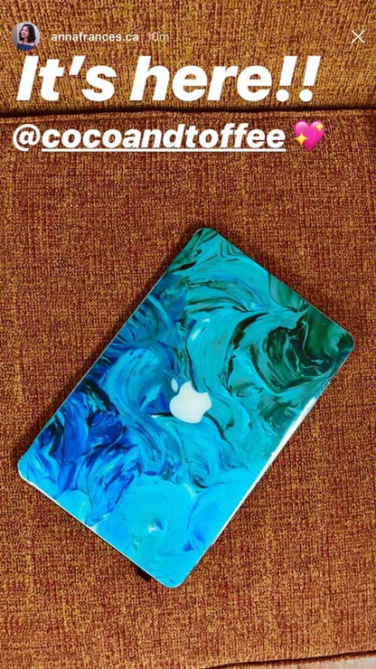 Aqua Swirl MacBook Skin - Coco and Toffee