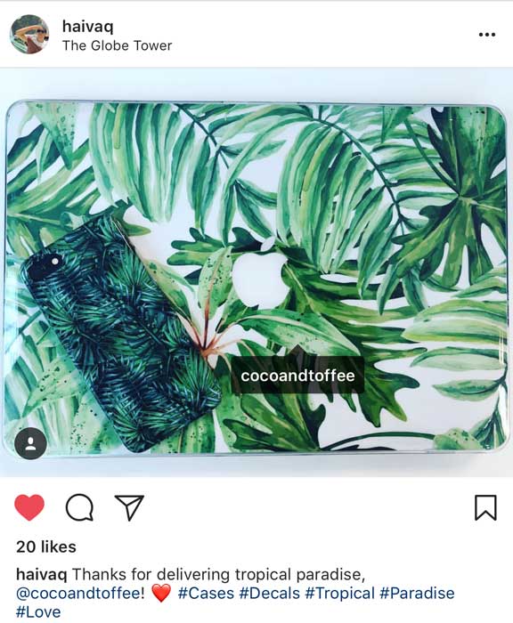 Green Foliage MacBook Skin - Coco and Toffee