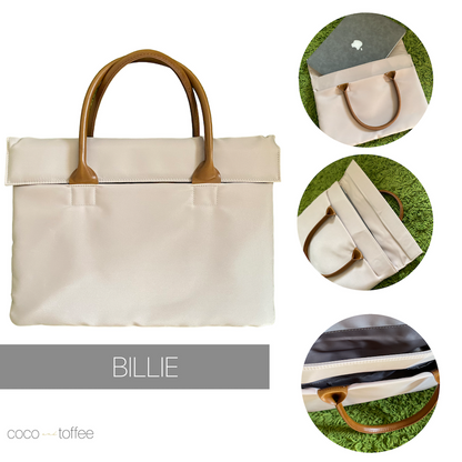 Billie Laptop Bag Sleeve Beige Nude 13.5"