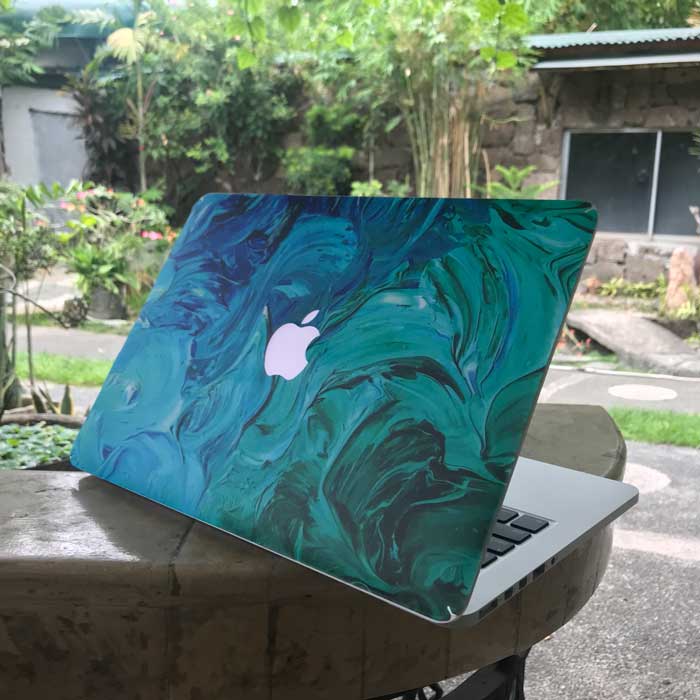 Aqua Swirl MacBook Skin - Coco and Toffee