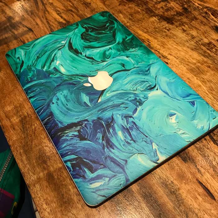 Aqua Swirl MacBook Skin - Coco and Toffee