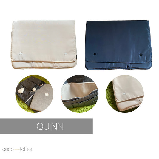 Quinn Laptop Bag Sleeve (Cream | Black)