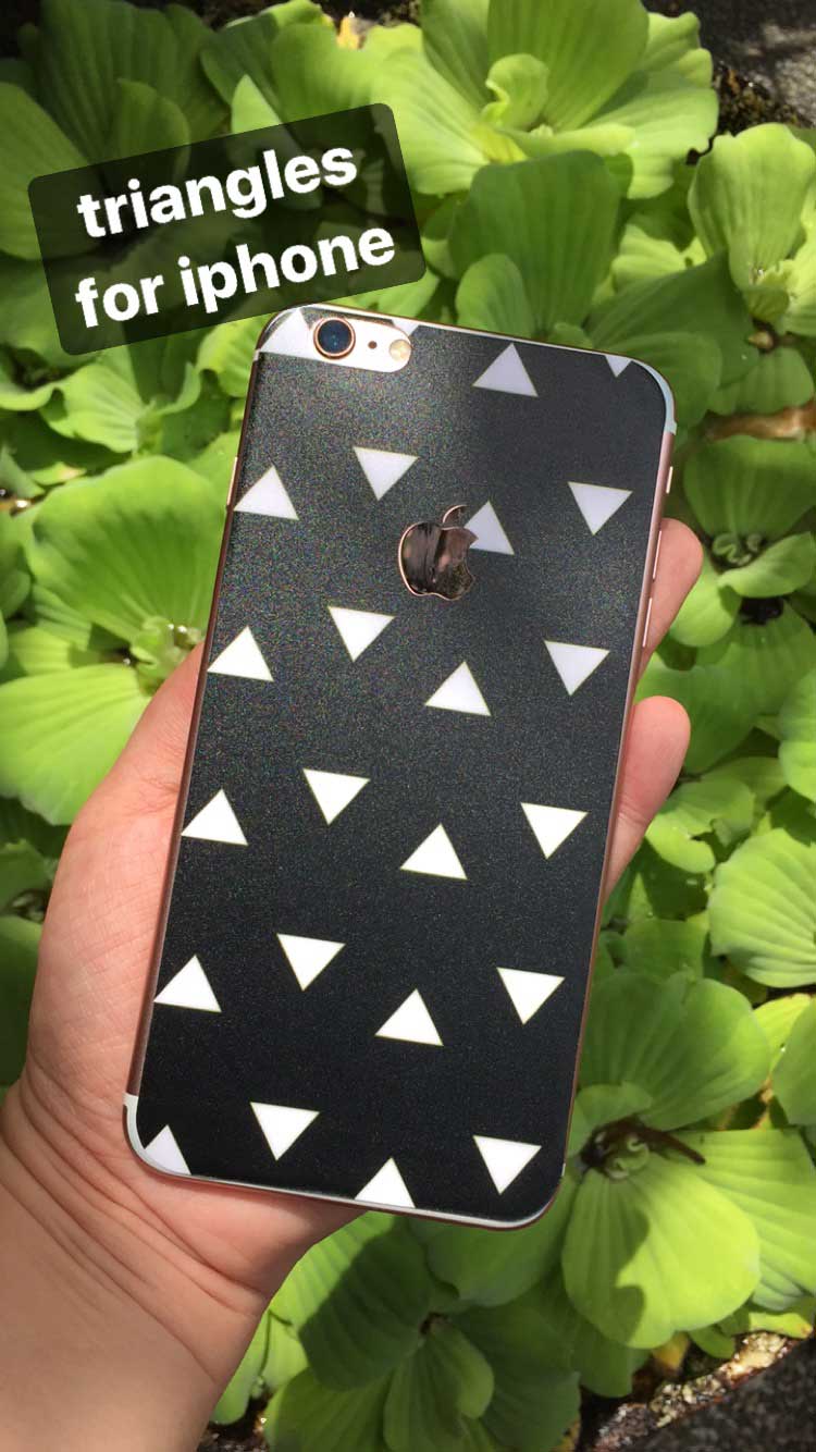 Black Triangles iPhone Skin - Coco and Toffee