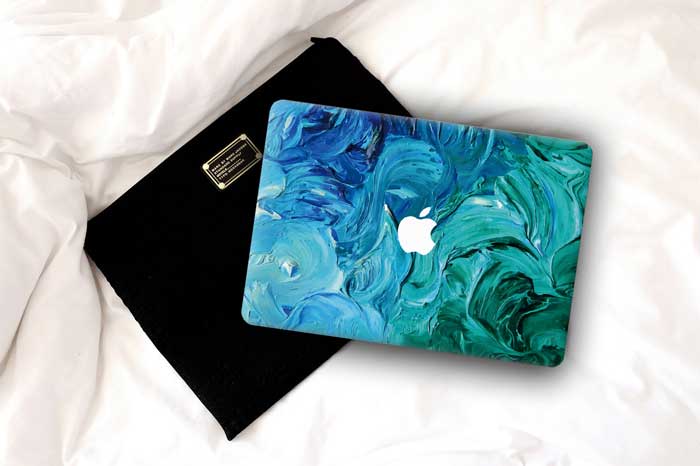 Aqua Swirl MacBook Skin - Coco and Toffee