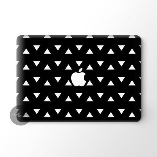 Black Triangles MacBook Skin - Coco and Toffee