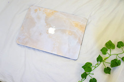 Ecru Marble MacBook Skin - Coco and Toffee