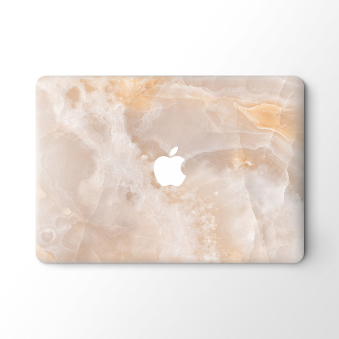 Ecru Marble MacBook Skin - Coco and Toffee