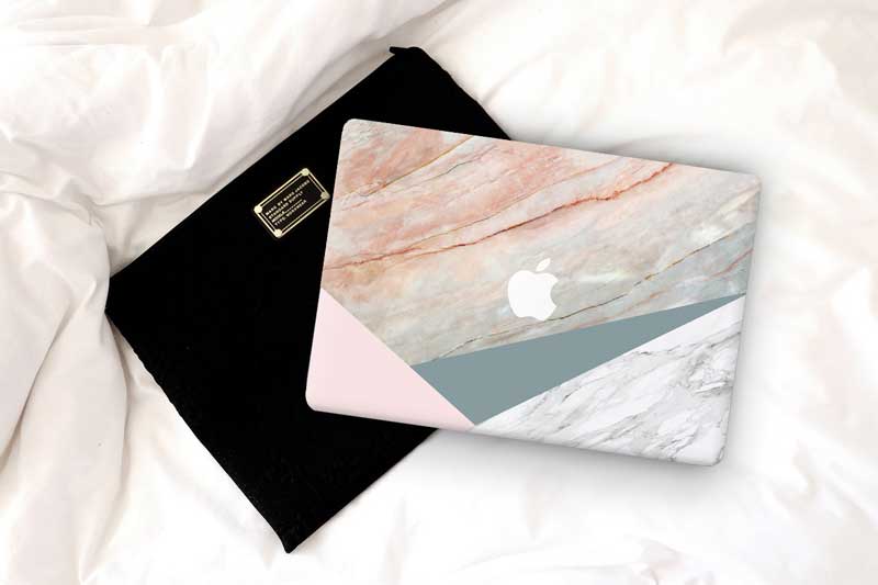 Vanilla Manila Marble MacBook Skin - Coco and Toffee