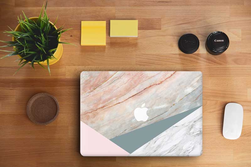 Vanilla Manila Marble MacBook Skin - Coco and Toffee