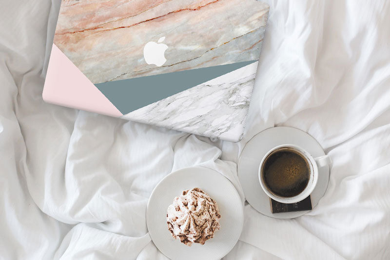 Vanilla Manila Marble MacBook Skin - Coco and Toffee