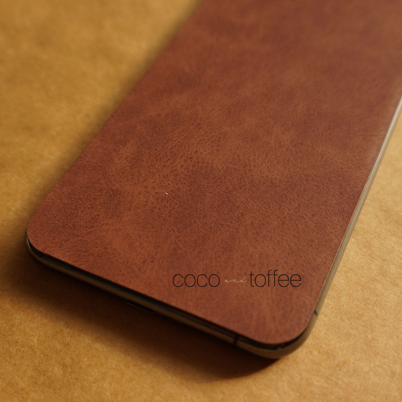 Cinnamon Leather iPhone Skin