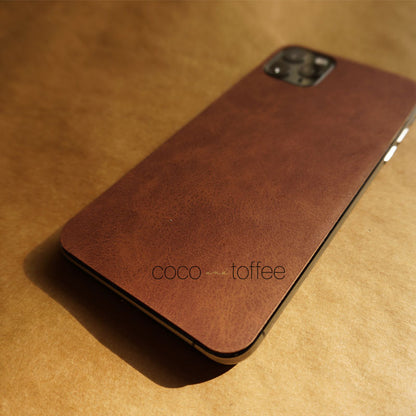 Cinnamon Leather iPhone Skin