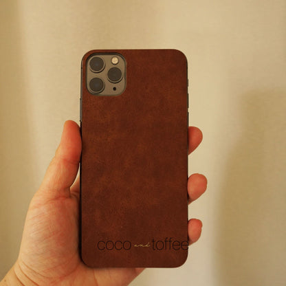 Cinnamon Leather iPhone Skin