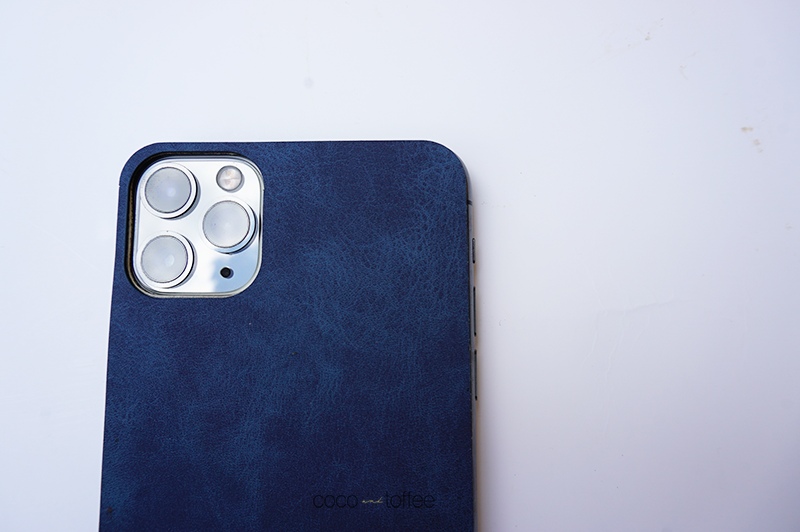 Deepblue Leather iPhone Skin